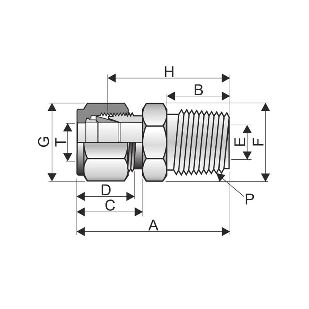 Reducer technical drawing